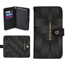 Load image into Gallery viewer, Black Phone Flip Case PU Leather Cover for Most Mobile Phone Models