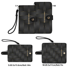 Load image into Gallery viewer, Black Phone Flip Case PU Leather Cover for Most Mobile Phone Models