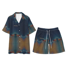 Load image into Gallery viewer, Mens Regular Fit Hawaiian Short Sleeve Shirt and Shorts Set