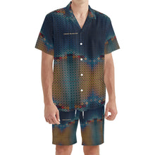 Load image into Gallery viewer, Mens Regular Fit Hawaiian Short Sleeve Shirt and Shorts Set