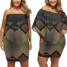 Load image into Gallery viewer, Womens Off The Shoulder Wrap Dress