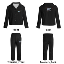 Load image into Gallery viewer, Kids Collar Design Long Nightwear Pajama Set (No Pockets)