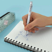Load image into Gallery viewer, Personalized 6 Pack Silver Ballpoint Pen with Engraved Name and Logo