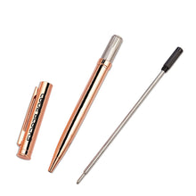 Load image into Gallery viewer, Personalized 6 Pack Rose Gold Ballpoint Pen with Engraved Name and Logo