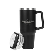 Load image into Gallery viewer, 40oz Stainless Steel Tumbler Travel Mug with Handle and Straw for Cup Holder