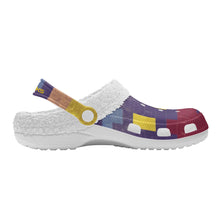 Load image into Gallery viewer, Adults White Warm House Clog Winter Fur Lined Garden Slippers