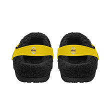 Load image into Gallery viewer, Adults Black Warm House Clog Winter Fur Lined Garden Slippers