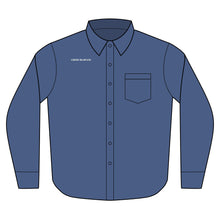 Load image into Gallery viewer, Denim Shirt - "CODE BLOCKS" Back Logo Heavyweight Workshirt