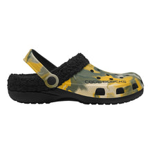 Load image into Gallery viewer, Adults Black Warm House Clog Winter Fur Lined Garden Slippers