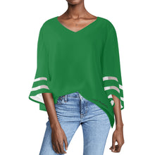 Load image into Gallery viewer, Womens Loose Chiffon Blouse with Bell Sleeves
