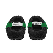 Load image into Gallery viewer, Adults Black Warm House Clog Winter Fur Lined Garden Slippers
