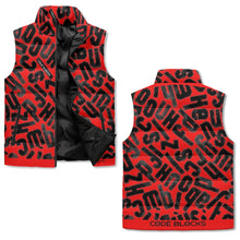 Load image into Gallery viewer, Unisex Lightweight All Over Printing Stand Collar Zip Up Puffer Vest