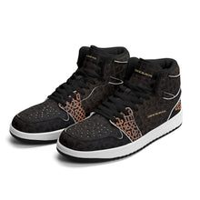 Load image into Gallery viewer, Mens Premium High Top Leather Sneakers