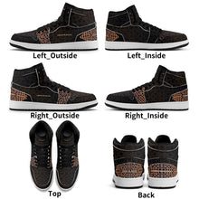 Load image into Gallery viewer, Mens Premium High Top Leather Sneakers