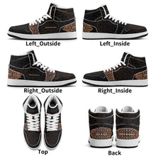 Load image into Gallery viewer, Mens Premium High Top Leather Sneakers