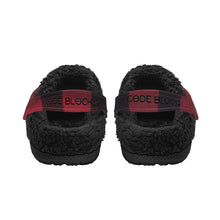 Load image into Gallery viewer, Adults Black Warm House Clog Winter Fur Lined Garden Slippers