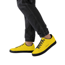 Load image into Gallery viewer, Mens Rubber Low Top Leather Sneakers