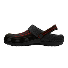 Load image into Gallery viewer, Adults Black Warm House Clog Winter Fur Lined Garden Slippers