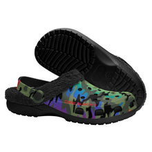 Load image into Gallery viewer, Adults Black Warm House Clog Winter Fur Lined Garden Slippers