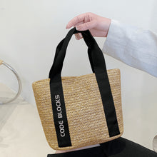 Load image into Gallery viewer, Embroidered Name Logo for Braided Bag Shoulder Bag In Travel and Beach