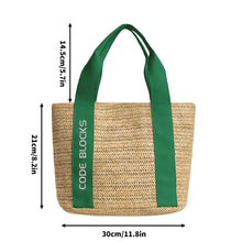 Load image into Gallery viewer, Embroidered Name Logo for Braided Bag Shoulder Bag In Travel and Beach