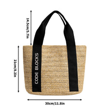 Load image into Gallery viewer, Embroidered Name Logo for Braided Bag Shoulder Bag In Travel and Beach