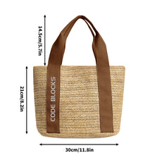 Load image into Gallery viewer, Embroidered Name Logo for Braided Bag Shoulder Bag In Travel and Beach