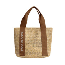 Load image into Gallery viewer, Embroidered Name Logo for Braided Bag Shoulder Bag In Travel and Beach