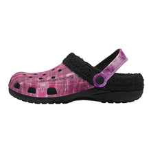 Load image into Gallery viewer, Adults Black Warm House Winter Fur Lined Garden Slippers