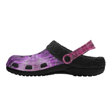 Load image into Gallery viewer, Adults Black Warm House Winter Fur Lined Garden Slippers