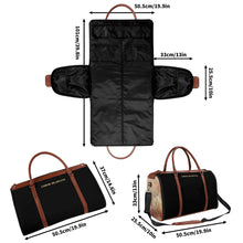 Load image into Gallery viewer, Personalized Leather Duffle Bag Foldable Travel Bag