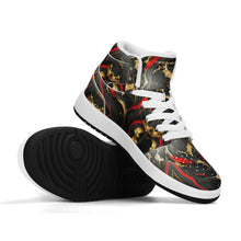 Load image into Gallery viewer, Children Premium High Top Leather Sneakers