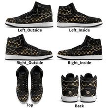 Load image into Gallery viewer, Mens Premium High Top Leather Sneakers