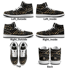 Load image into Gallery viewer, Mens Premium High Top Leather Sneakers