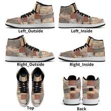 Load image into Gallery viewer, Mens Premium High Top Leather Sneakers
