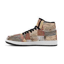 Load image into Gallery viewer, Mens Premium High Top Leather Sneakers