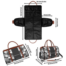 Load image into Gallery viewer, Personalized Leather Duffle Bag Foldable Travel Bag