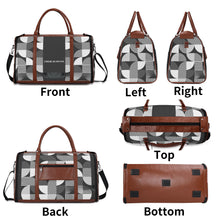 Load image into Gallery viewer, Personalized Leather Duffle Bag Foldable Travel Bag