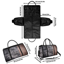 Load image into Gallery viewer, Personalized Leather Duffle Bag Foldable Travel Bag