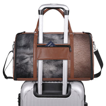 Load image into Gallery viewer, Personalized Leather Duffle Bag Foldable Travel Bag