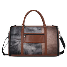 Load image into Gallery viewer, Personalized Leather Duffle Bag Foldable Travel Bag