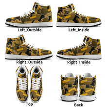 Load image into Gallery viewer, Mens Premium High Top Leather Sneakers