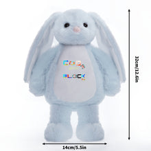 Load image into Gallery viewer, Printing Plush Stuffed Bunny Rabbit for Easter Christmas Birthday