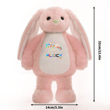 Load image into Gallery viewer, Printing Plush Stuffed Bunny Rabbit for Easter Christmas Birthday