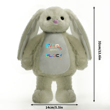 Load image into Gallery viewer, Printing Plush Stuffed Bunny Rabbit for Easter Christmas Birthday