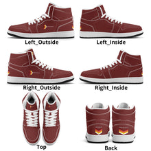 Load image into Gallery viewer, Mens Premium High Top Leather Sneakers