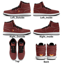 Load image into Gallery viewer, Mens Premium High Top Leather Sneakers