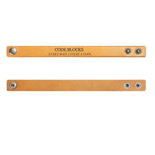 Load image into Gallery viewer, Engraved Punk Rock Leather Cuff Bracelet for Men Jewelry