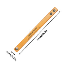 Load image into Gallery viewer, Engraved Punk Rock Leather Cuff Bracelet for Men Jewelry