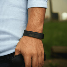 Load image into Gallery viewer, Engraved Punk Rock Leather Cuff Bracelet for Men Jewelry